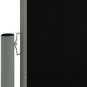 Zwijana markiza boczna, czarna, 220x1000 cm