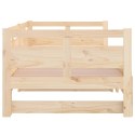  Łóżko rozsuwane, lite drewno sosnowe, 2x(90x190) cm