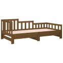  Łóżko rozsuwane, miodowy brąz, 2x(80x200) cm, drewno sosnowe