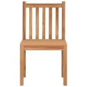  Krzesła ogrodowe, 8 szt., lite drewno tekowe