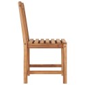  Krzesła ogrodowe, 8 szt., lite drewno tekowe