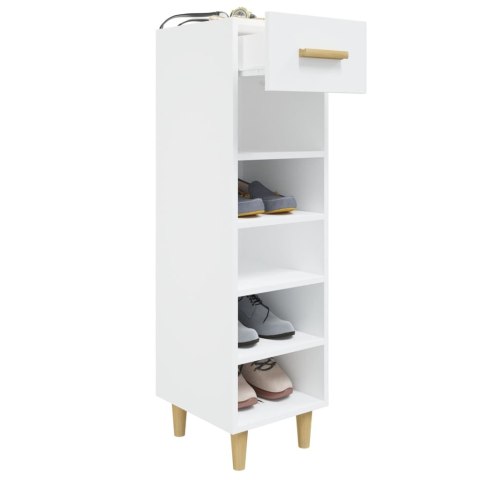 Szafka na buty, wysoki połysk, biała, 30x35x105 cm Szafka na buty, wysoki połysk, biała, 30x35x105 cm