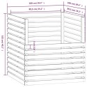  Kompostownik, 100x100x102 cm, lite drewno sosnowe