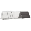  Klatka dla królików, antracytowa, 302,5x80,5x71 cm, stal