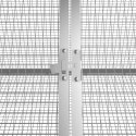  Klatka dla królików, antracytowa, 302,5x80,5x71 cm, stal