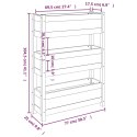  Donica, 77x25x104,5 cm, lite drewno sosnowe