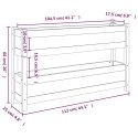  Donica, szara, 112x25x66 cm, lite drewno sosnowe