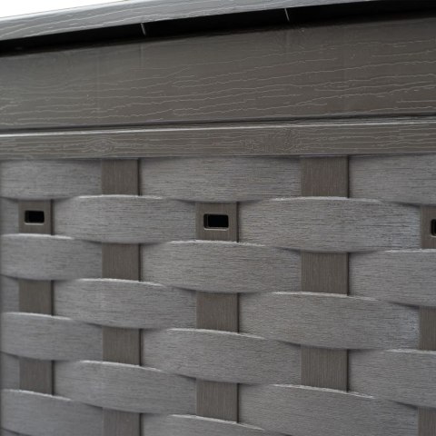 Kompostowniki, 2 szt., 60x60x83 cm, 600 L, rattan z tworzywa Kompostowniki, 2 szt., 60x60x83 cm, 600 L, rattan z tworzywa