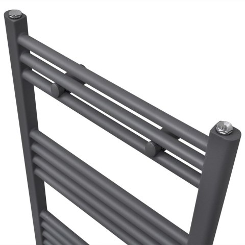 Grzejnik łazienkowy, prosty 600 x 1160 mm, szary Grzejnik łazienkowy, prosty 600 x 1160 mm, szary