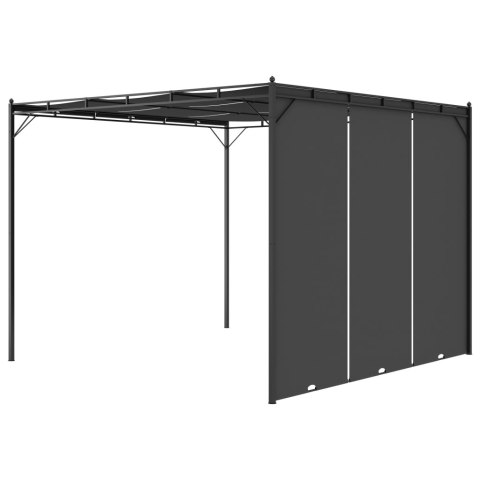 Altana ogrodowa z zasłoną boczną, 3 x 3 x 2,25 m, antracytowa Altana ogrodowa z zasłoną boczną, 3 x 3 x 2,25 m, antracytowa