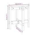  Stolik kawowy, Ø 42,5x45 cm, lite drewno sosnowe