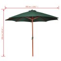  Parasol z aluminium, 258 cm