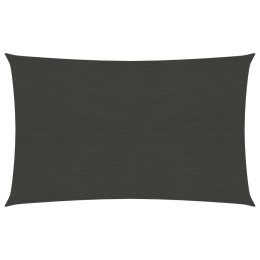  Żagiel przeciwsloneczny, 160 g/m², antracytowy, 2,5x4 m, HDPE