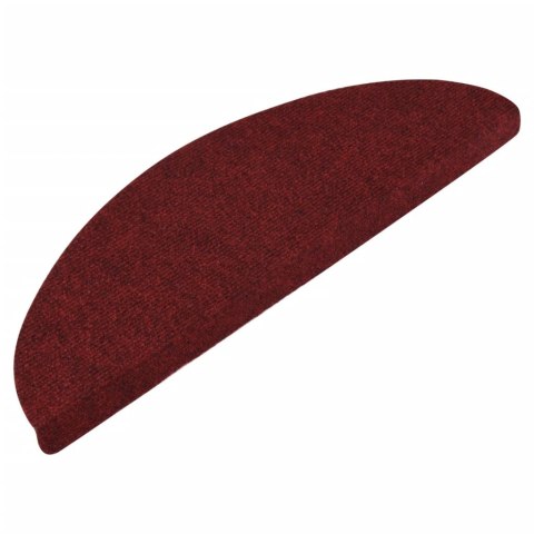 Samoprzylepne nakładki na schody, 15 szt., 65x26 cm, czerwone Samoprzylepne nakładki na schody, 15 szt., 65x26 cm, czerwone