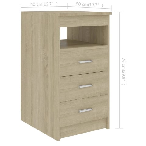 Komoda, dąb sonoma, 40x50x76 cm, materiał drewnopochodny Komoda, dąb sonoma, 40x50x76 cm, materiał drewnopochodny
