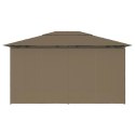  Namiot ogrodowy z zasłonami, 4 x 3 m, taupe, 180 g/m²