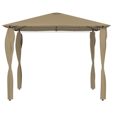 Altana z pokryciem słupków 3x3x2,6 m, taupe, 160 g/m² Altana z pokryciem słupków 3x3x2,6 m, taupe, 160 g/m²