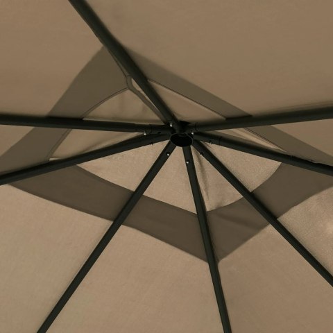 Altana z pokryciem słupków 3x3x2,6 m, taupe, 160 g/m² Altana z pokryciem słupków 3x3x2,6 m, taupe, 160 g/m²