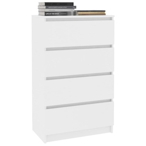 Komoda, biała, 60x35x98,5 cm, materiał drewnopochodny Komoda, biała, 60x35x98,5 cm, materiał drewnopochodny