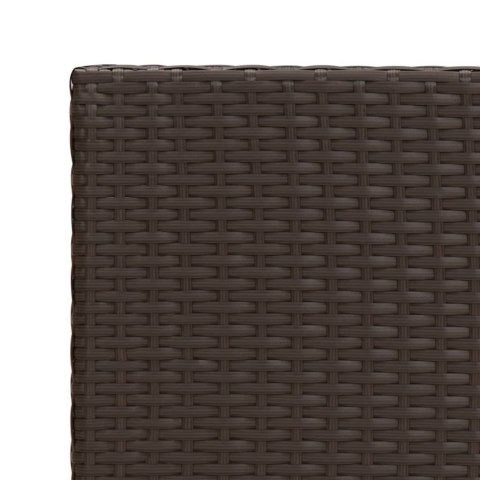 Stolik boczny, brązowy, 55x45x49 cm, polirattan Stolik boczny, brązowy, 55x45x49 cm, polirattan