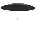  Parasol ogrodowy na słupku aluminiowym, 270 cm, antracytowy