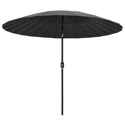  Parasol ogrodowy na słupku aluminiowym, 270 cm, antracytowy