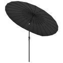  Parasol ogrodowy na słupku aluminiowym, 270 cm, antracytowy