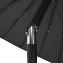  Parasol ogrodowy na słupku aluminiowym, 270 cm, antracytowy