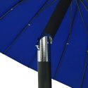  Parasol ogrodowy na słupku aluminiowym, 270 cm, lazurowy