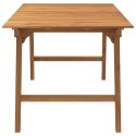  Stół ogrodowy, 150x90x75 cm, lite drewno akacjowe