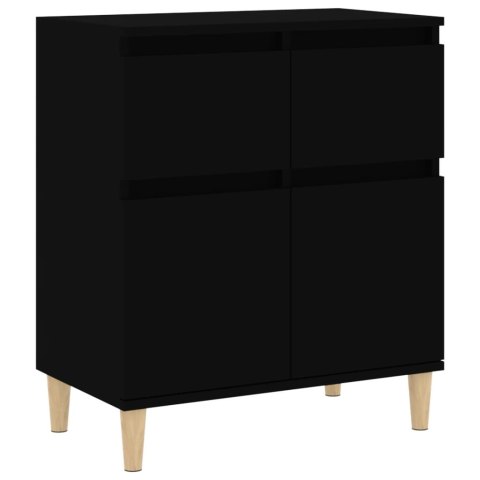 Komoda, czarna, 60x35x70 cm, materiał drewnopochodny Komoda, czarna, 60x35x70 cm, materiał drewnopochodny