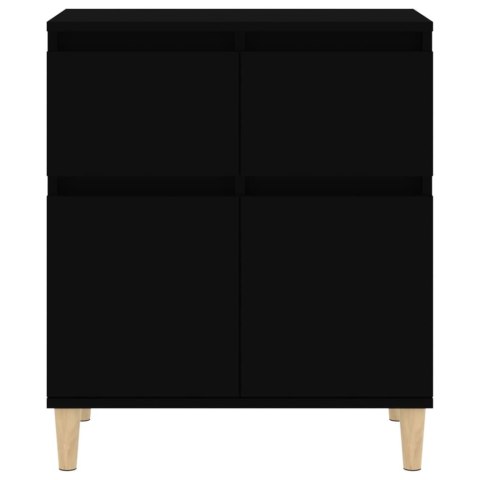 Komoda, czarna, 60x35x70 cm, materiał drewnopochodny Komoda, czarna, 60x35x70 cm, materiał drewnopochodny