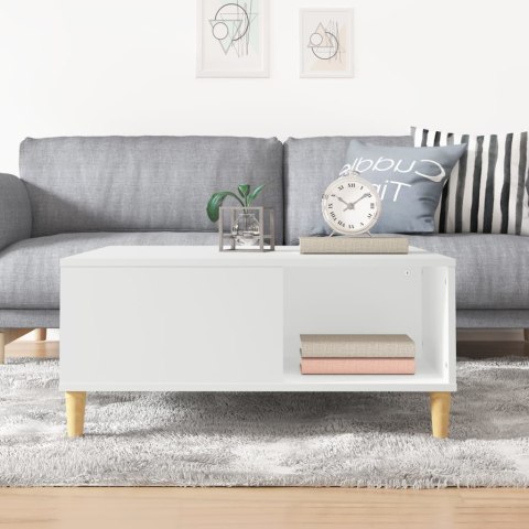 Stolik kawowy, biały 80x80x36,5 cm, materiał drewnopochodny Stolik kawowy, biały 80x80x36,5 cm, materiał drewnopochodny