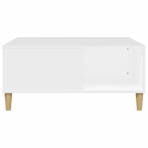 Stolik kawowy, biały 80x80x36,5 cm, materiał drewnopochodny Stolik kawowy, biały 80x80x36,5 cm, materiał drewnopochodny