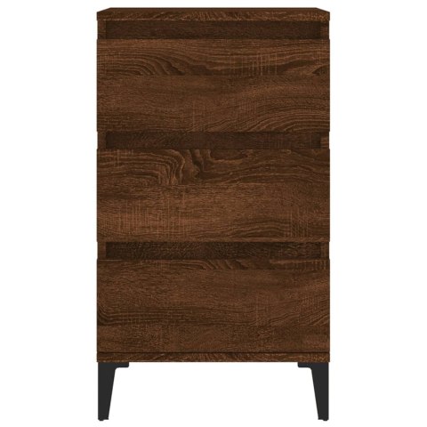 Szafka nocna, brązowy dąb, 40x35x70 cm, materiał drewnopochodny Szafka nocna, brązowy dąb, 40x35x70 cm, materiał drewnopochodny