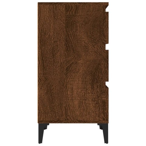 Szafka nocna, brązowy dąb, 40x35x70 cm, materiał drewnopochodny Szafka nocna, brązowy dąb, 40x35x70 cm, materiał drewnopochodny