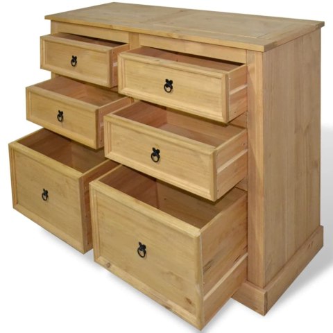 Komoda z sosny, meksykański styl Corona, 130x48x104 cm Komoda z sosny, meksykański styl Corona, 130x48x104 cm