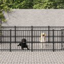  Kojec zewnętrzny dla psa, stalowy, 16,89 m²