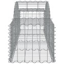  Kosze gabionowe, 2 szt, 200x50x40/60 cm, galwanizowane żelazo