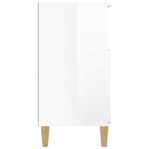 Komoda, biała z połyskiem, 60x35x70 cm, materiał drewnopochodny Komoda, biała z połyskiem, 60x35x70 cm, materiał drewnopochodny