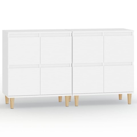 Komody, 2 szt., białe, 60x35x70 cm, materiał drewnopochodny Komody, 2 szt., białe, 60x35x70 cm, materiał drewnopochodny