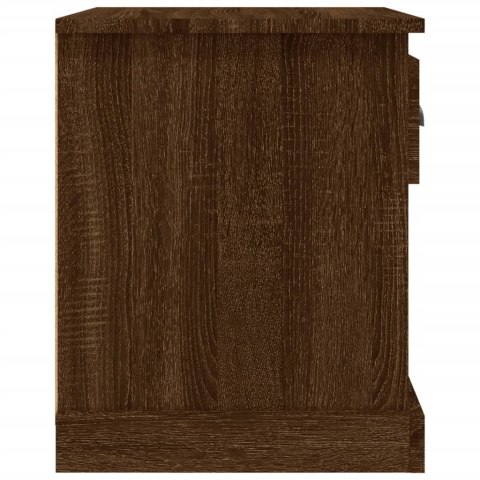 Szafki nocne, 2 szt., brązowy dąb, 39x39x47,5 cm Szafki nocne, 2 szt., brązowy dąb, 39x39x47,5 cm