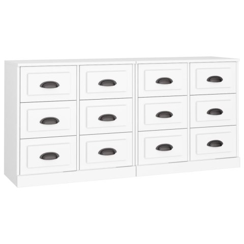 Szafki, 2 szt., białe, materiał drewnopochodny Szafki, 2 szt., białe, materiał drewnopochodny