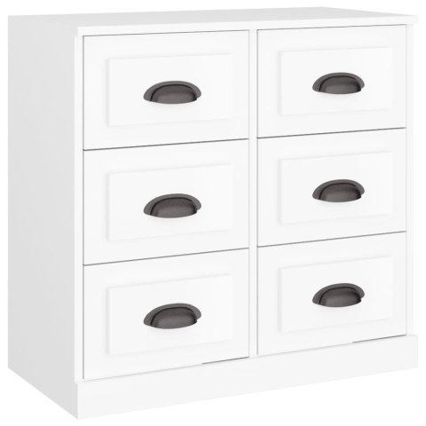 Szafki, 2 szt., białe, materiał drewnopochodny Szafki, 2 szt., białe, materiał drewnopochodny