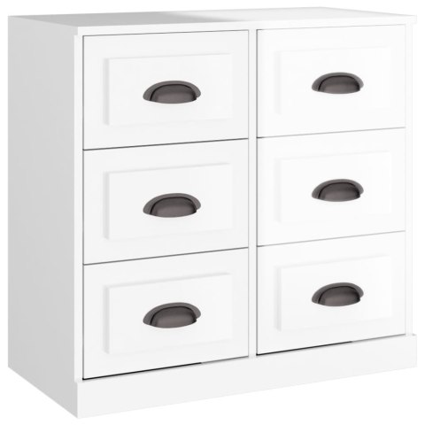 Szafki, 2 szt., białe z połyskiem, materiał drewnopochodny Szafki, 2 szt., białe z połyskiem, materiał drewnopochodny