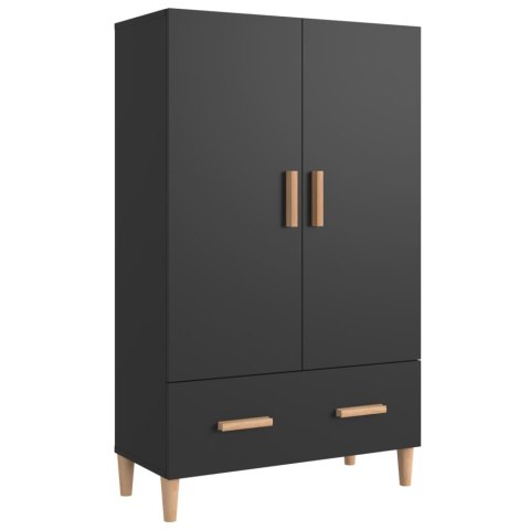 Szafka, czarna, 70x31x115 cm, materiał drewnopochodny Szafka, czarna, 70x31x115 cm, materiał drewnopochodny
