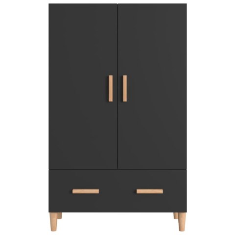 Szafka, czarna, 70x31x115 cm, materiał drewnopochodny Szafka, czarna, 70x31x115 cm, materiał drewnopochodny