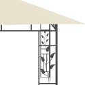  Altana ogrodowa z moskitierą, 4x3x2,73 m, kremowa, 180 g/m²