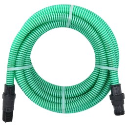  Wąż ssący ze złączami z PVC, 10 m, 22 mm, zielony