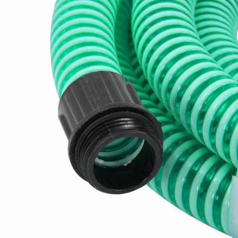 Wąż ssący z mosiężnymi złączkami, 7 m, 25 mm, zielony Wąż ssący z mosiężnymi złączkami, 7 m, 25 mm, zielony